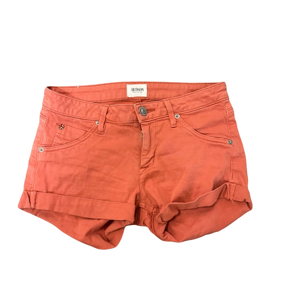 Hudson Orange Short Shorts